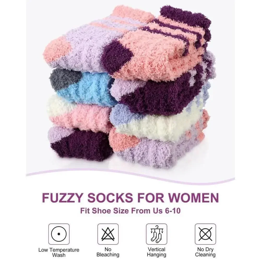 Two 18 pairs of fuzzy socks